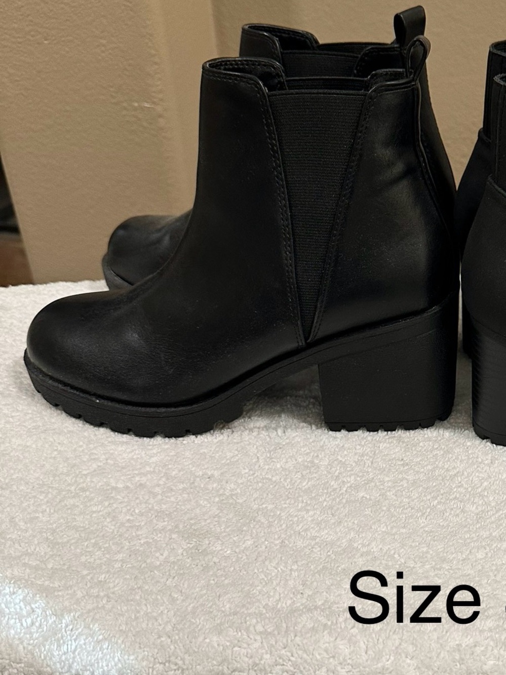 Women’s Black Chunky Heel Ankle Boots